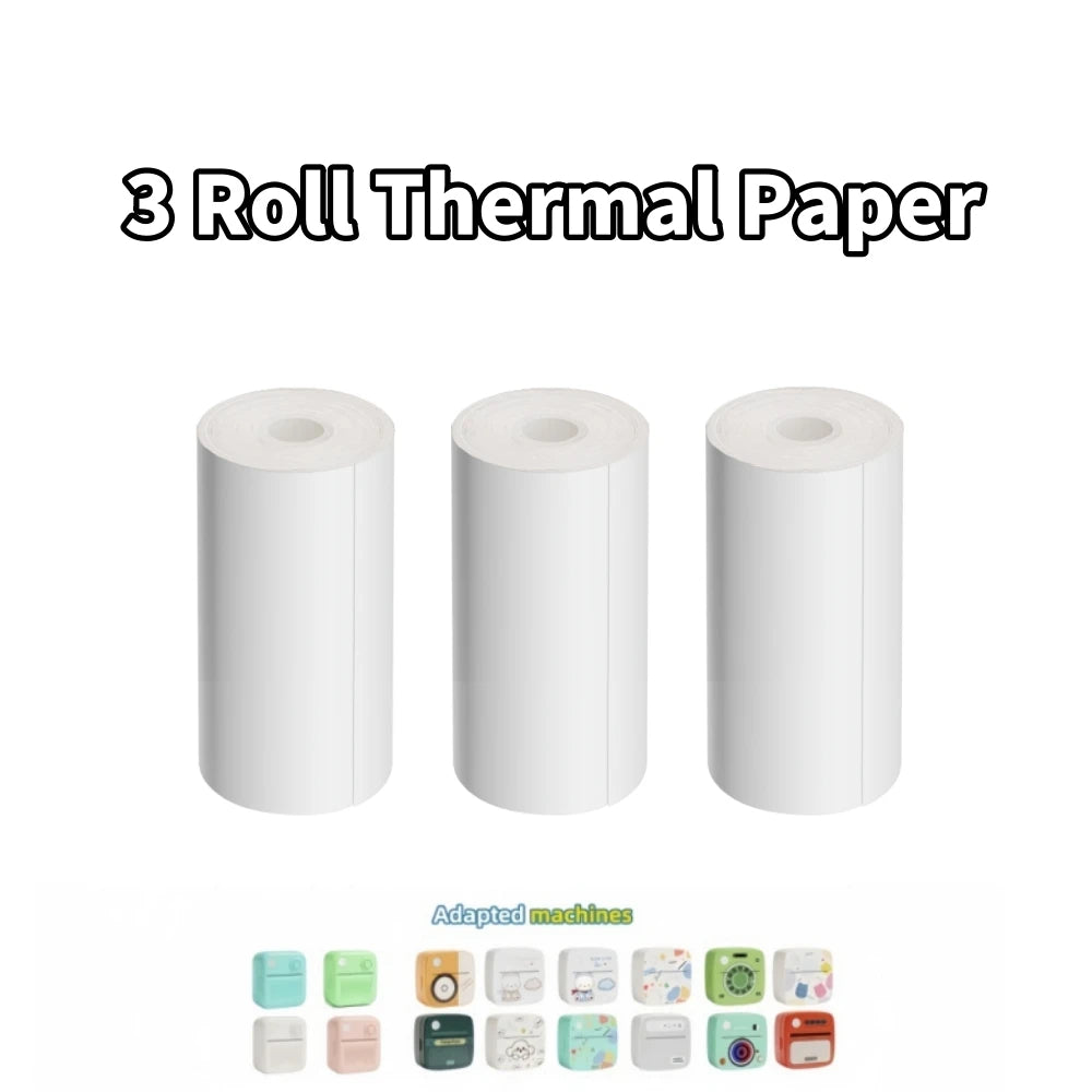 D3 Mini Portable Thermal Printer – Bluetooth Label Maker with Sticker Paper for Photo