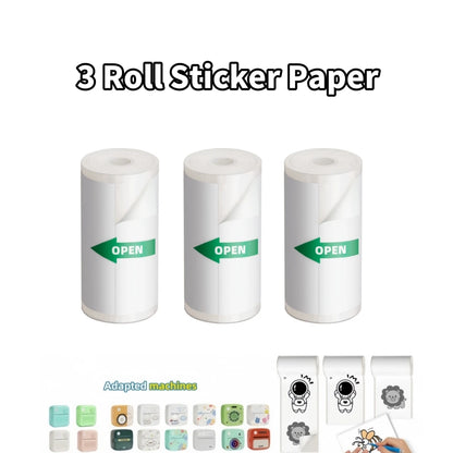 D3 Mini Portable Thermal Printer – Bluetooth Label Maker with Sticker Paper for Photo