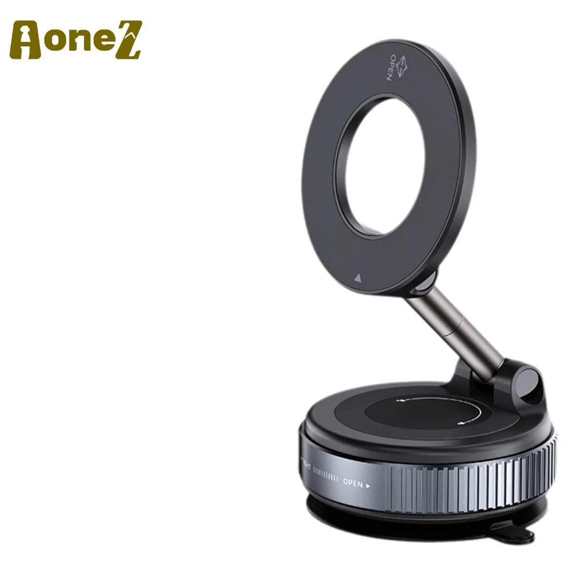 Foldable Car Phone Holder – Magnetic, Rotates All Phones