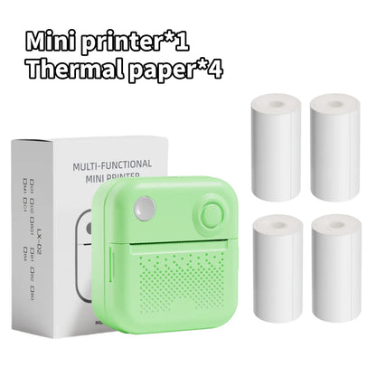 D3 Mini Portable Thermal Printer – Bluetooth Label Maker with Sticker Paper for Photo