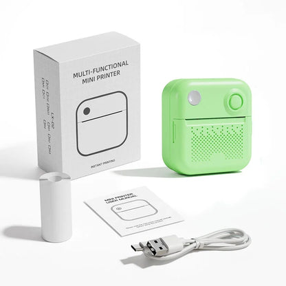 D3 Mini Portable Thermal Printer – Bluetooth Label Maker with Sticker Paper for Photo