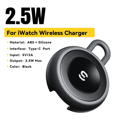 USB-C Magnetic Charger for Apple Watch – Portable Wireless Charging Dock